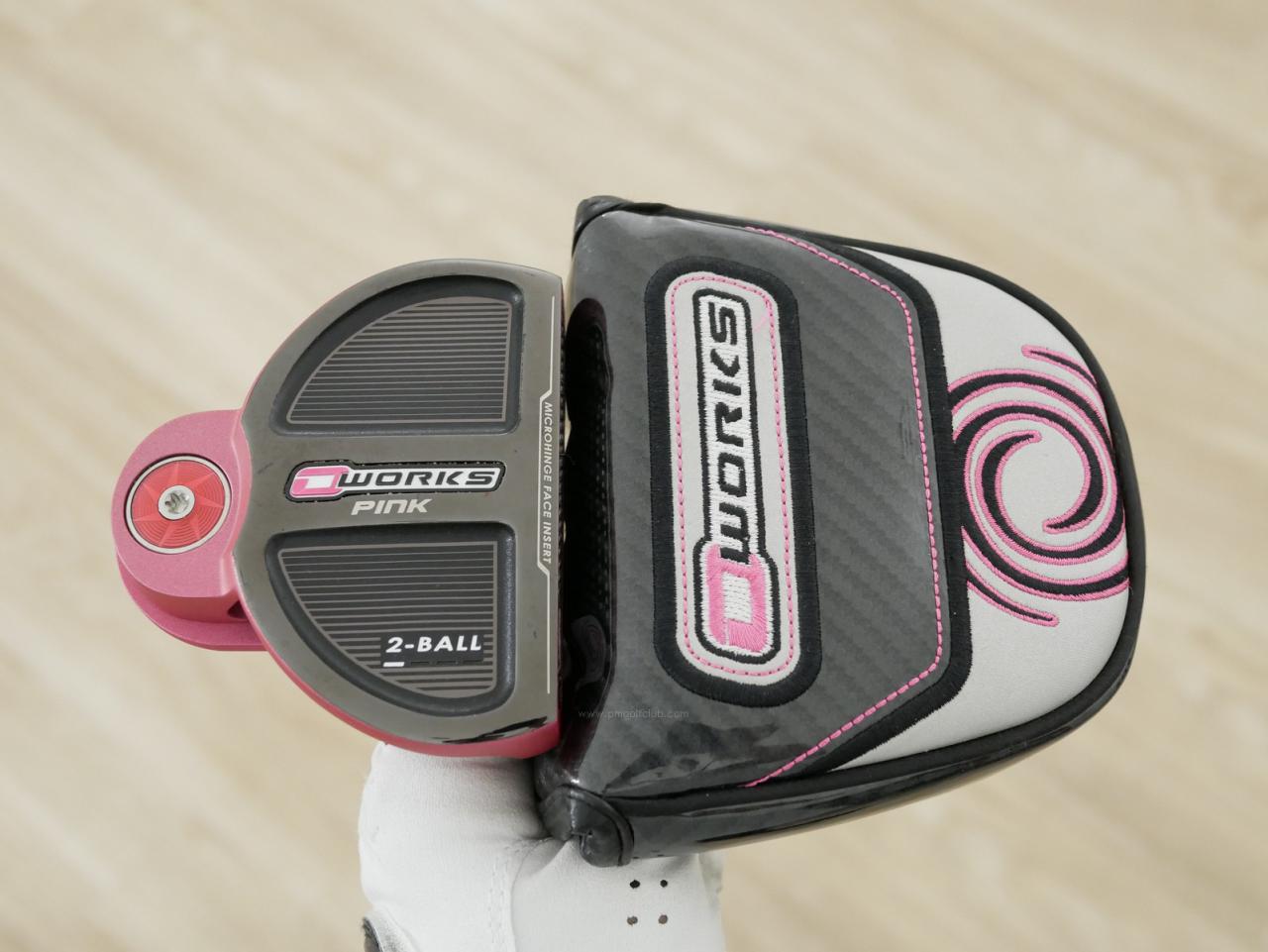 Putter : All : พัตเตอร์ Odyssey O-Works 2-Ball Pink ยาว 32 นิ้ว