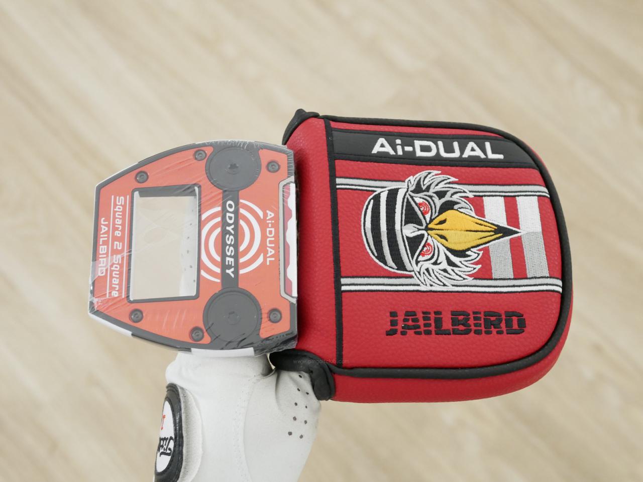 Putter : All : **ของใหม่ ยังไม่แกะพลาสติก** พัตเตอร์ Odyssey Ai-DUAL Square 2 Square Jailbird (รุ่นล่าสุด ออกปี 2026) ยาว 33 นิ้ว