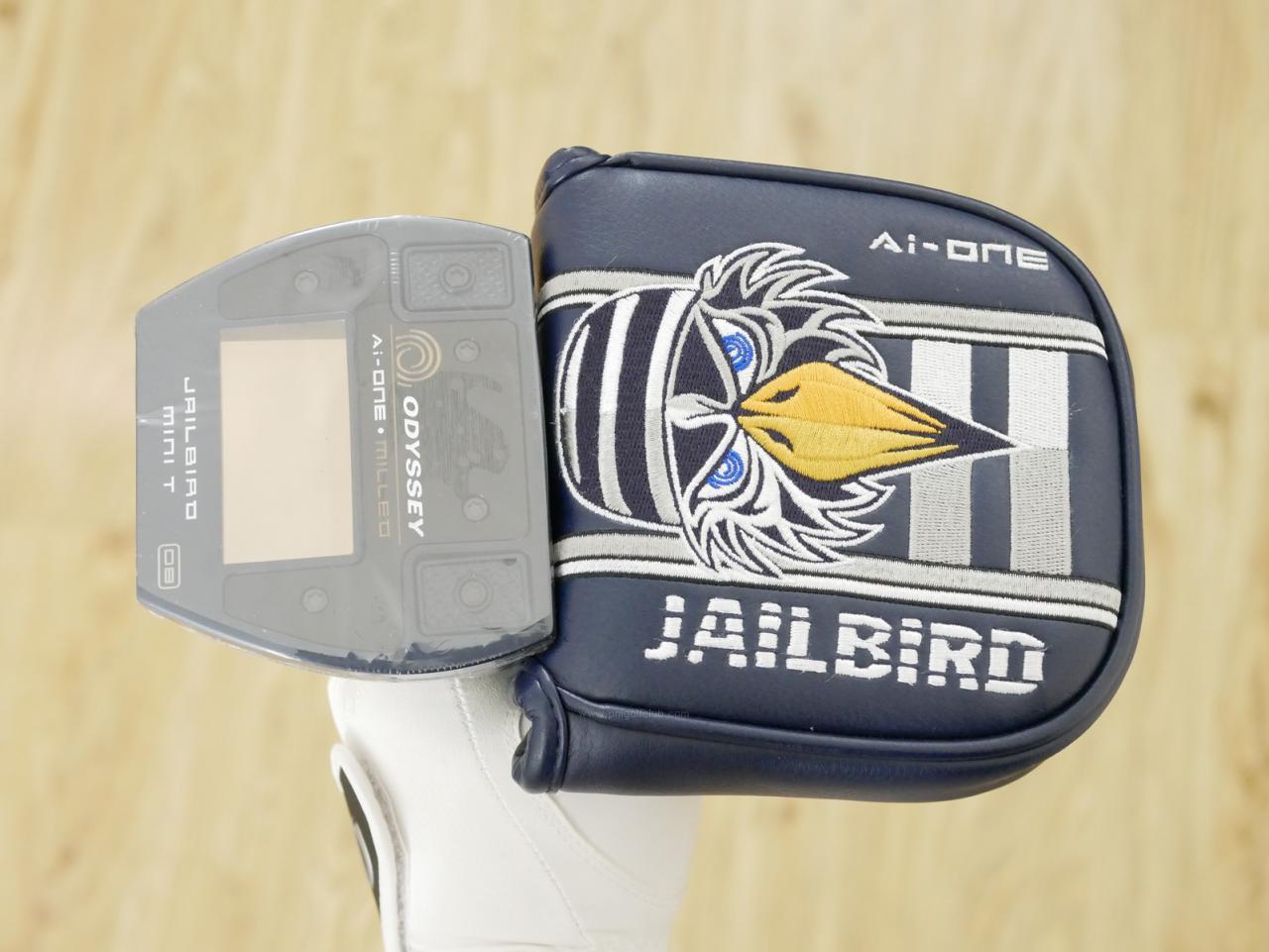 Putter : All : **ของใหม่ ยังไม่แกะพลาสติก** พัตเตอร์ Odyssey Ai-ONE Milled Jailbird Mini T DB (รุ่นท็อป ออกปี 2024) ก้าน Stroke LAB 90 ยาว 34 นิ้ว