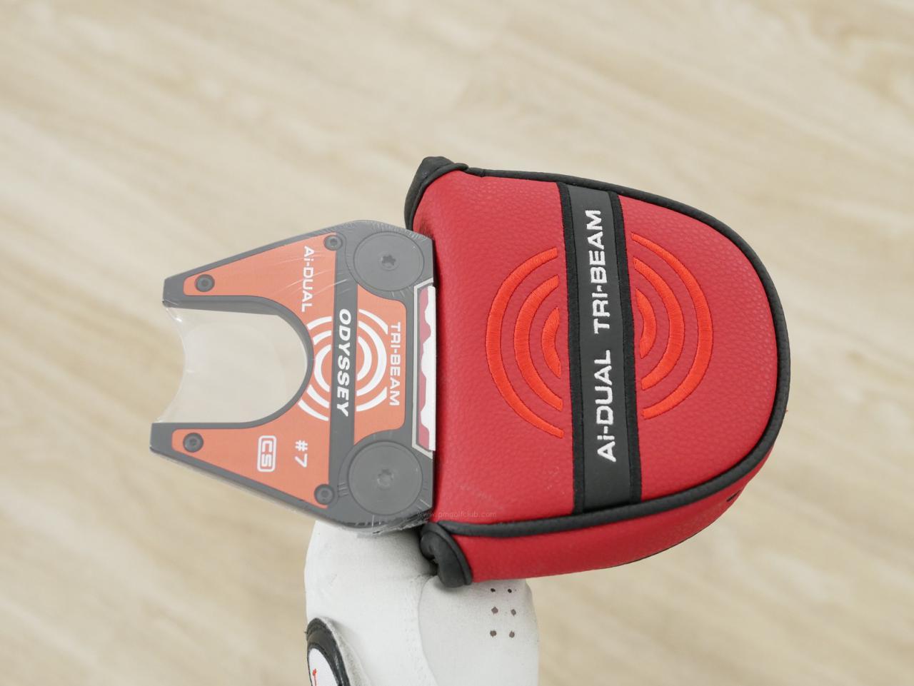 Putter : All : **ของใหม่ ยังไม่แกะพลาสติก** พัตเตอร์ Odyssey Ai-DUAL TRI-BEAM #7 CS (รุ่นล่าสุด ออกปี 2026) ยาว 34 นิ้ว