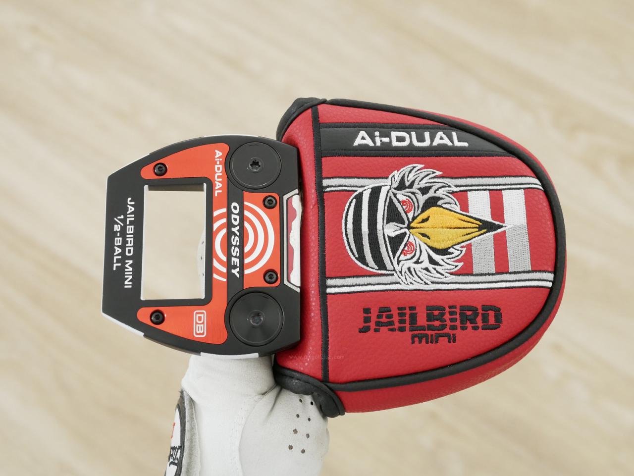Putter : All : พัตเตอร์ Odyssey Ai-DUAL Jailbird Mini 1/2-BALL (รุ่นล่าสุด ออกปี 2026) ยาว 34 นิ้ว
