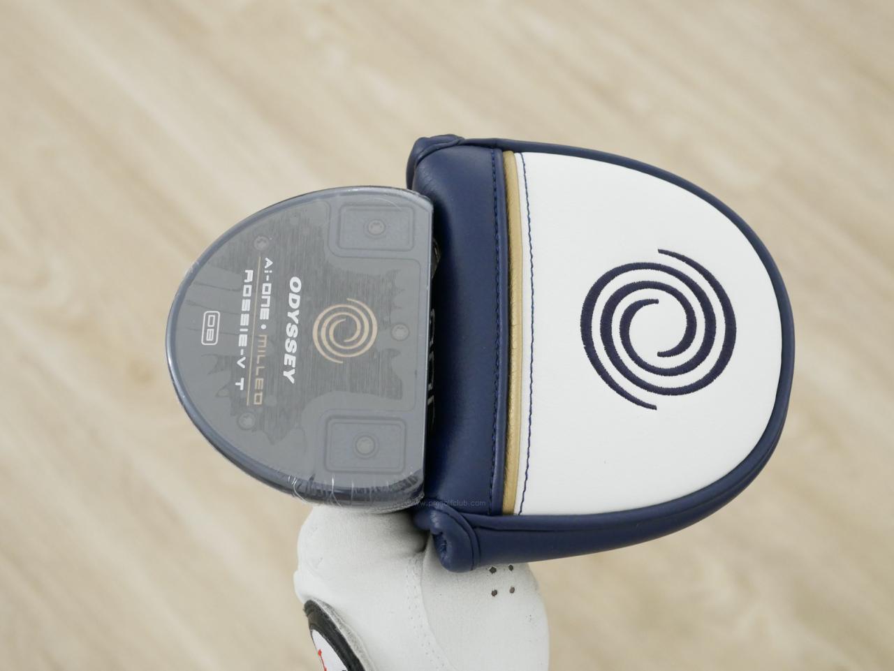 Putter : All : **ของใหม่ ยังไม่แกะพลาสติก** พัตเตอร์ Odyssey Ai-ONE Milled ROSSIE-V T DB (รุ่นท็อป ออกปี 2024) ก้าน Stroke LAB 90 ยาว 34 นิ้ว