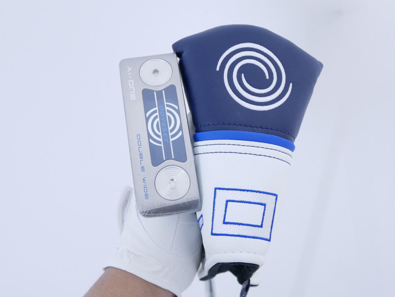 Putter : All : **ของใหม่ ยังไม่แกะพลาสติก** พัตเตอร์ Odyssey Ai-ONE Silver Double Wide (รุ่นล่าสุด ออกปี 2024) ก้าน Stroke LAB 90 ยาว 34 นิ้ว