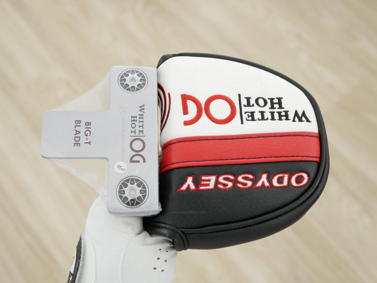 Putter : All : **ของใหม่ ยังไม่แกะพลาสติก** พัตเตอร์ Odyssey White Hot OG BIG-T BLADE ก้าน Stroke LAB ยาว 34 นิ้ว