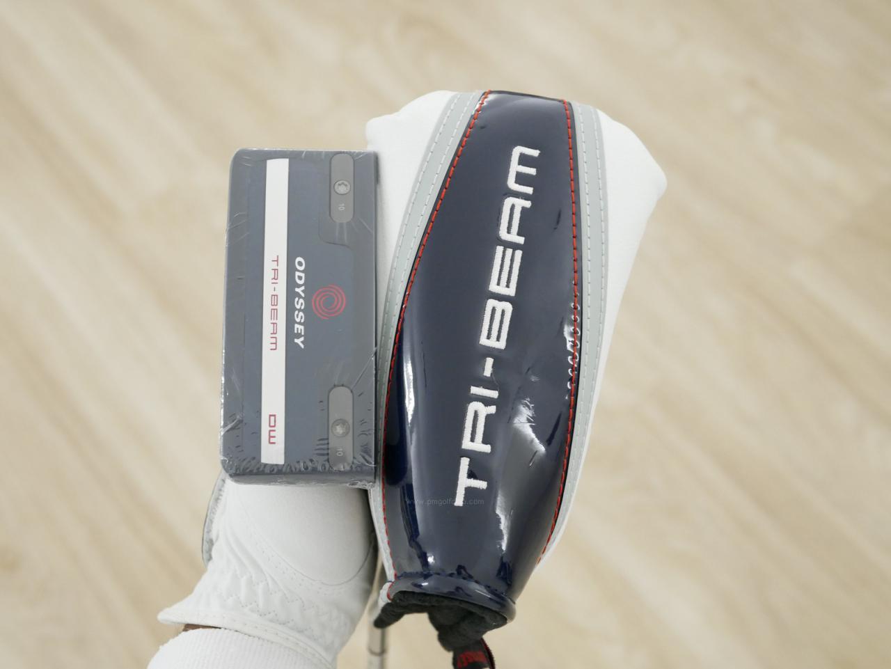 Putter : All : **ของใหม่ ยังไม่แกะพลาสติก** พัตเตอร์ Odyssey Tri-Beam DOUBLE WIDE (ออกปี 2023) ก้าน Stroke LAB 70 ยาว 34 นิ้ว