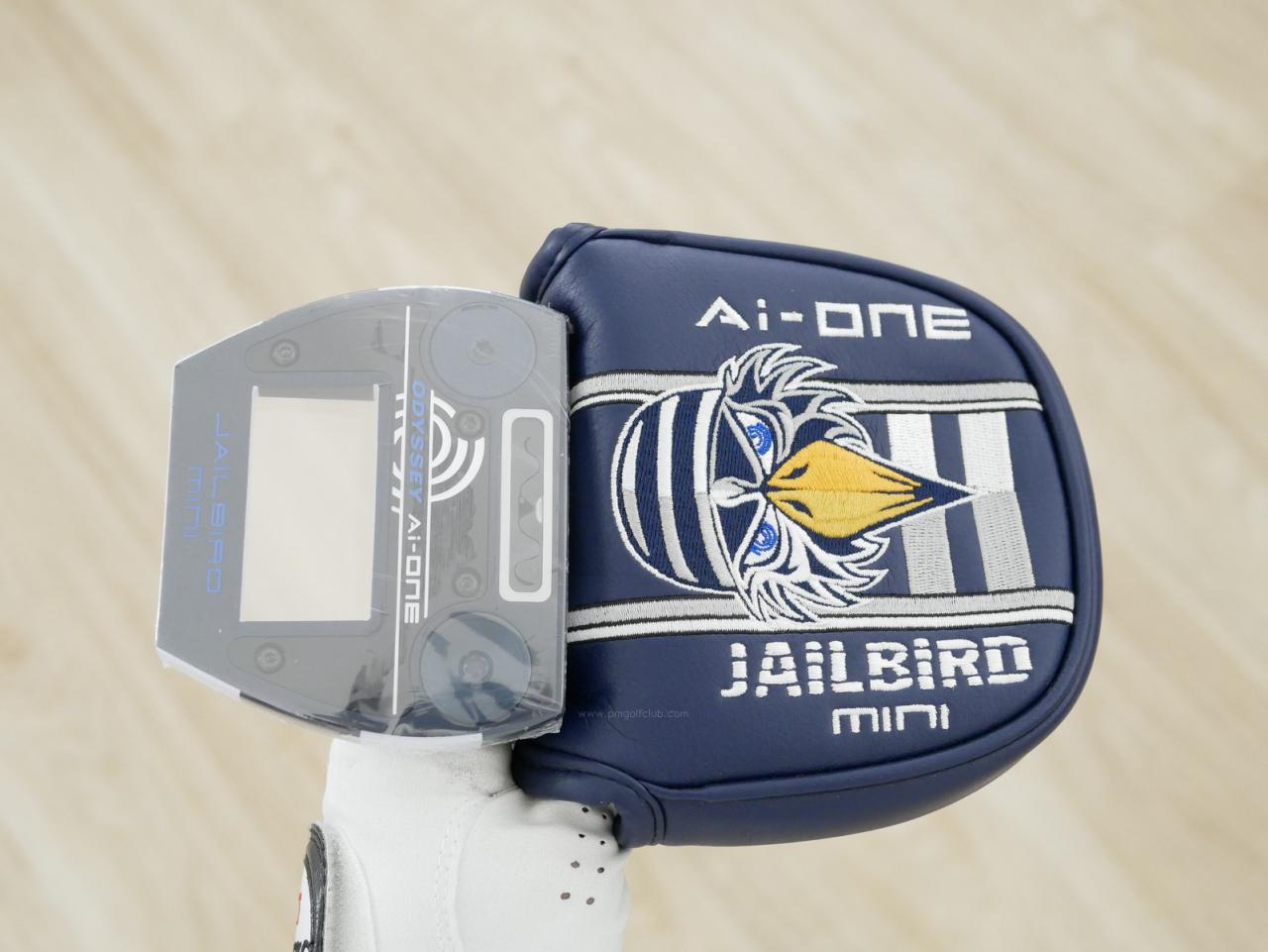 Putter : All : **ของใหม่ ยังไม่แกะพลาสติก** พัตเตอร์ Odyssey Ai-ONE Jailbird Mini (รุ่นล่าสุด ออกปี 2024) ก้าน Stroke LAB 90 ยาว 34 นิ้ว