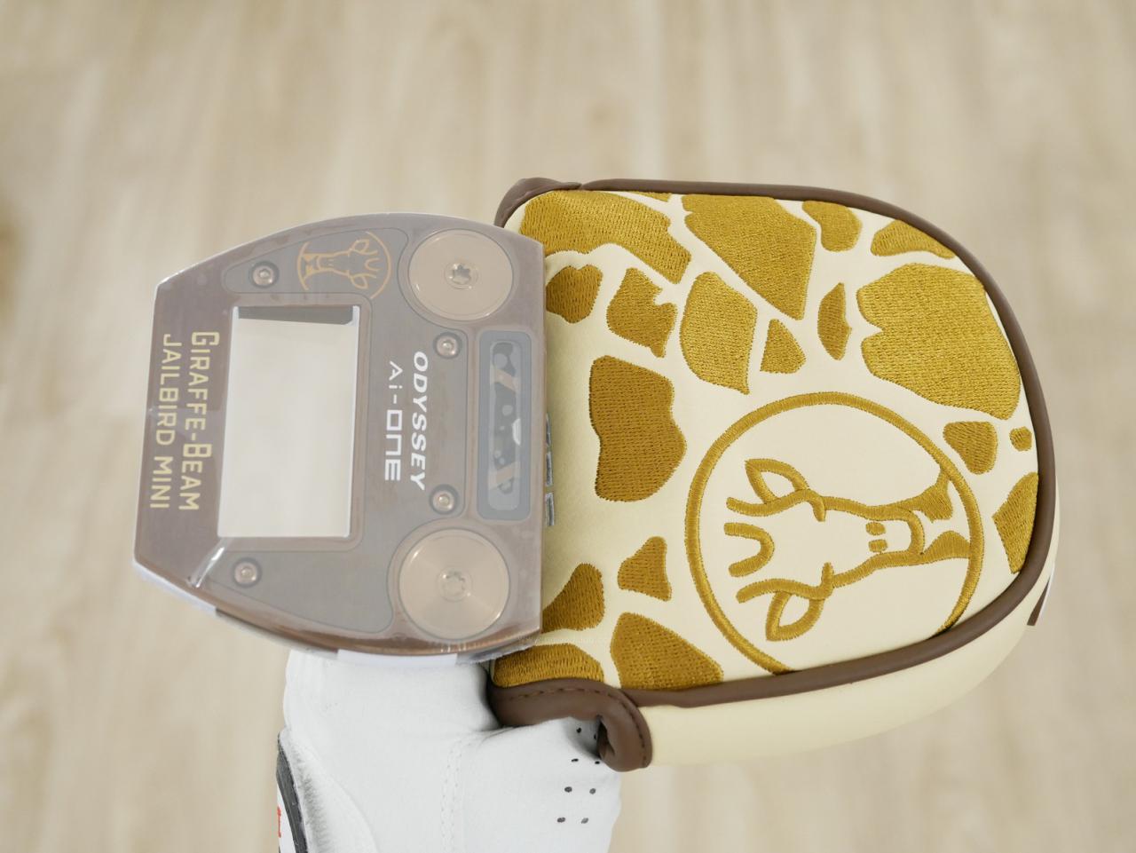 Putter : All : **ของใหม่ ยังไม่แกะพลาสติก** พัตเตอร์ Odyssey Ai-ONE GIRAFFE-BEAM Jailbird Mini (รุ่นล่าสุด ออกปี 2025) ก้าน Stroke LAB SL 90 ยาว 34 นิ้ว