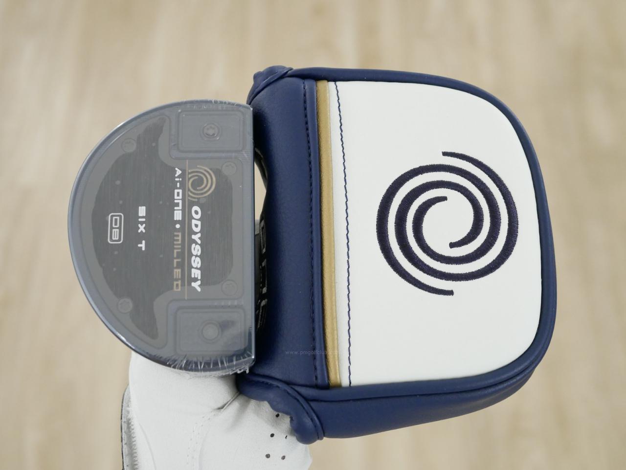 Putter : All : **ของใหม่ ยังไม่แกะพลาสติก** พัตเตอร์ Odyssey Ai-ONE Milled SIX T (รุ่นท็อป ล่าสุด ออกปี 2024) ก้าน Stroke LAB 90 ยาว 34 นิ้ว