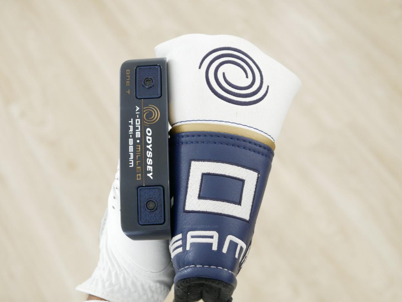 Putter : All : พัตเตอร์ Odyssey Ai-ONE Milled TRI-BEAM ONE T (รุ่นท็อป ออกปี 2024) ก้าน Stroke LAB 90 ยาว 34 นิ้ว