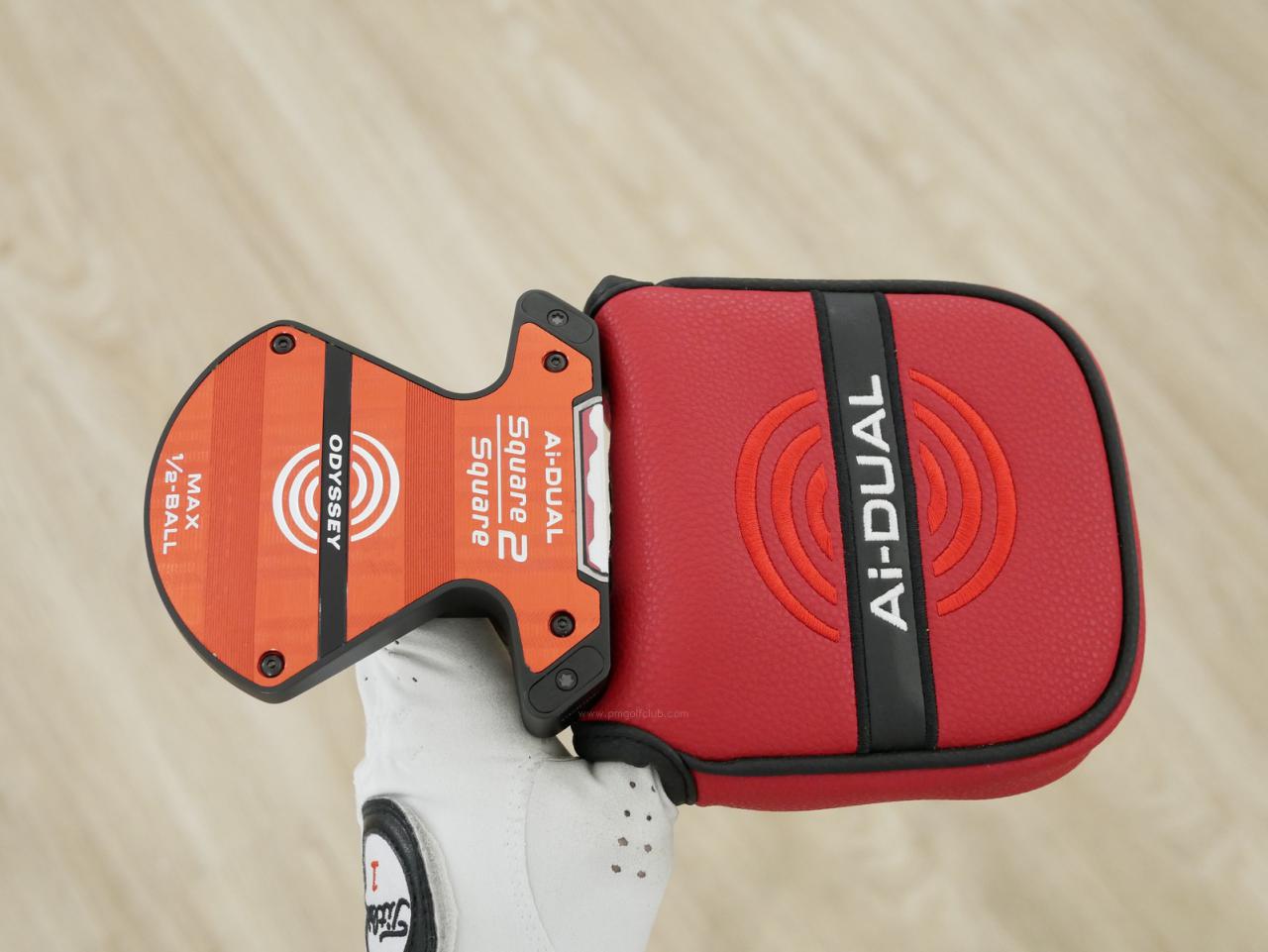 Putter : All : พัตเตอร์ Odyssey Ai-DUAL Square 2 Square Max 1/2-BALL (รุ่นล่าสุด ออกปี 2026) ยาว 33 นิ้ว