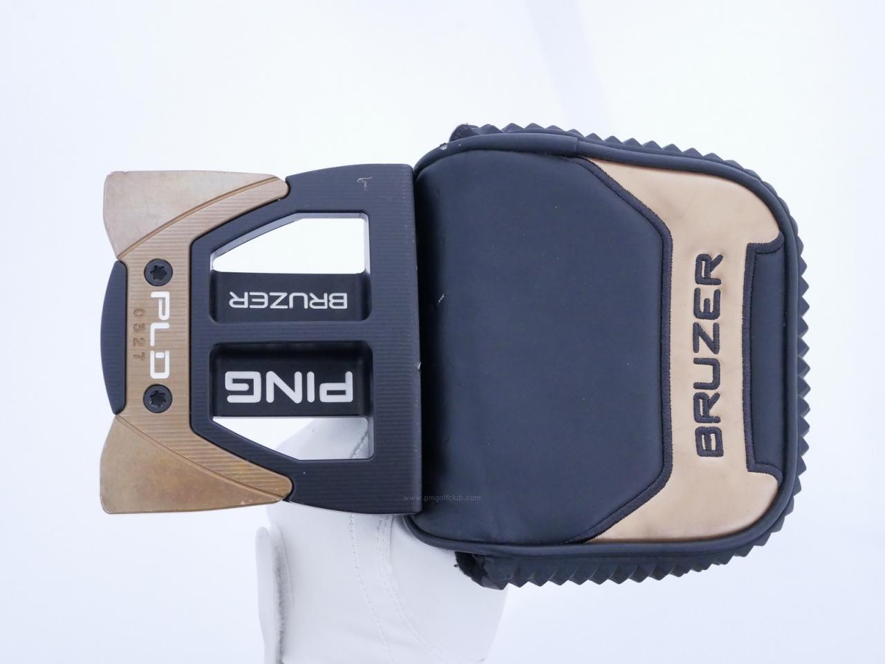 Putter : All : พัตเตอร์ Ping PLD BRUZER (Limited หายากมากๆ ผลิตจำนวนจำกัด) ก้าน Stability EI GJ 1.0 ยาว 34 นิ้ว