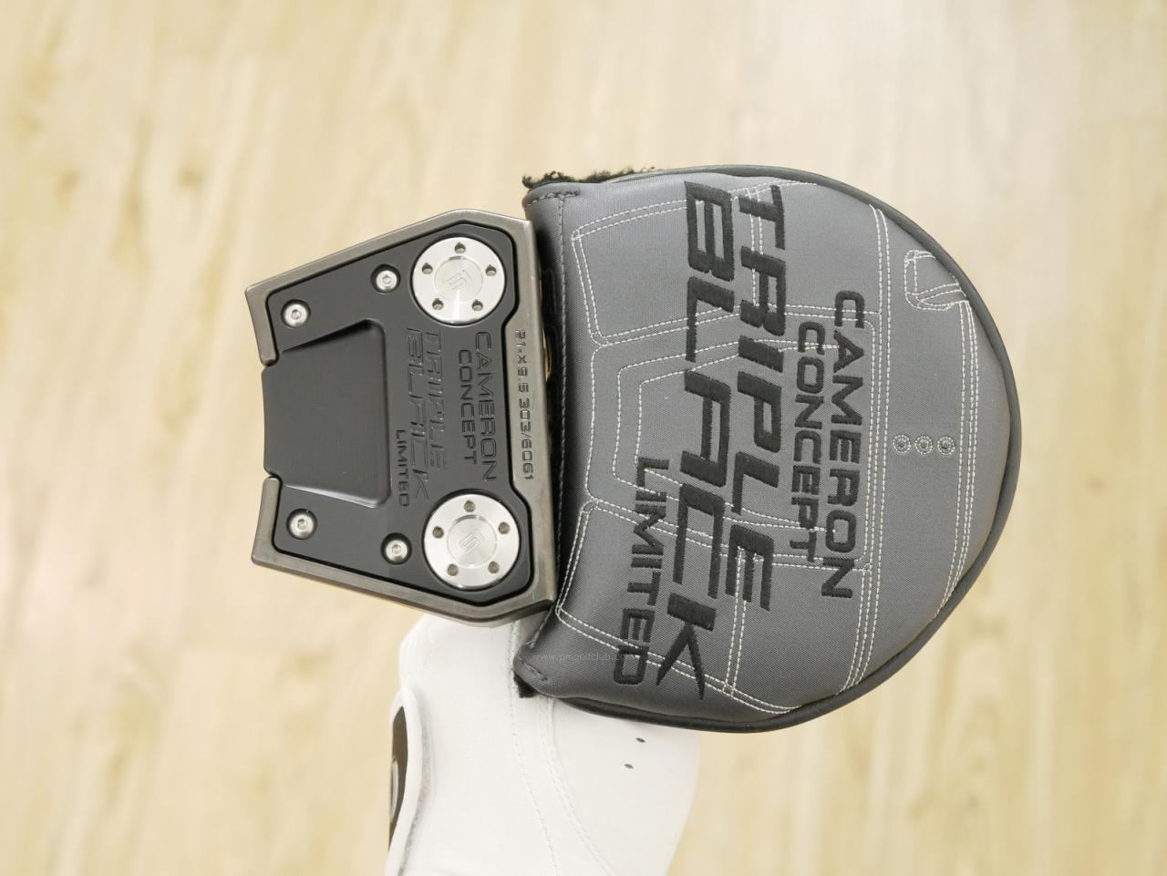 Putter : All : พัตเตอร์ Scotty Cameron Phantom X 9.5 Triple Black Limited (หายากมาก มีแค่ 6000 อันทั่วโลก) ยาว 34 นิ้ว