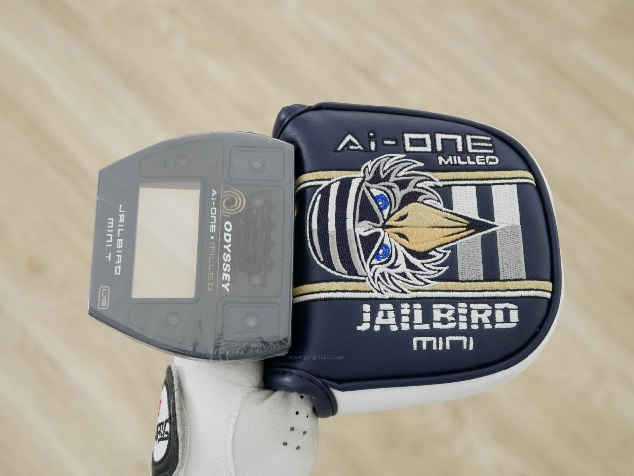 Putter : All : **ของใหม่ ยังไม่แกะพลาสติก** พัตเตอร์ Odyssey Ai-ONE Milled Jailbird Mini T DB (รุ่นท็อป ออกปี 2024) ก้าน Stroke LAB 90 ยาว 34 นิ้ว