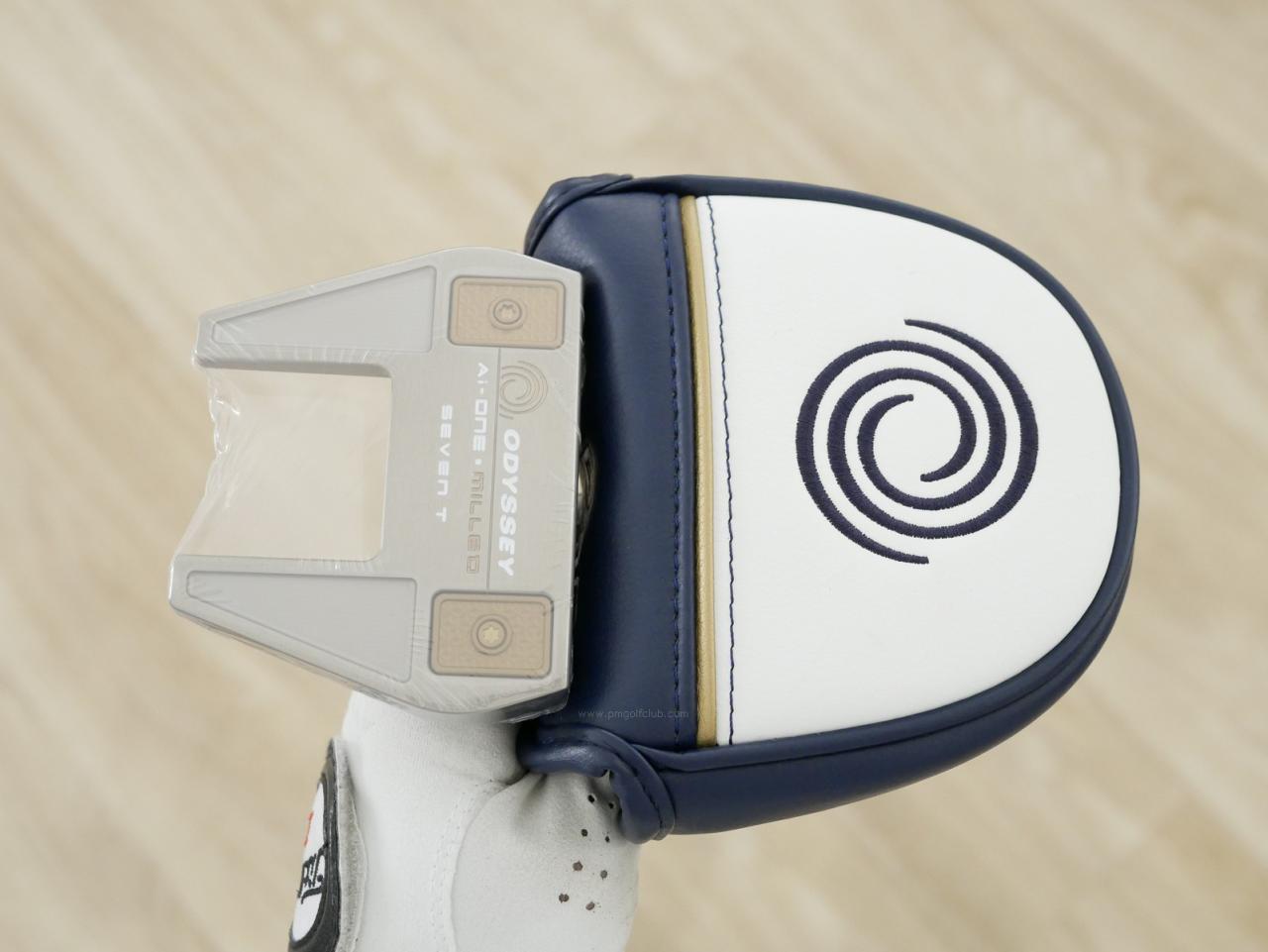 Putter : All : **ของใหม่ ยังไม่แกะพลาสติก** พัตเตอร์ Odyssey Ai-ONE Milled SEVEN T (รุ่นท็อป ล่าสุด ออกปี 2024) ก้าน Stroke LAB 90 ยาว 34 นิ้ว