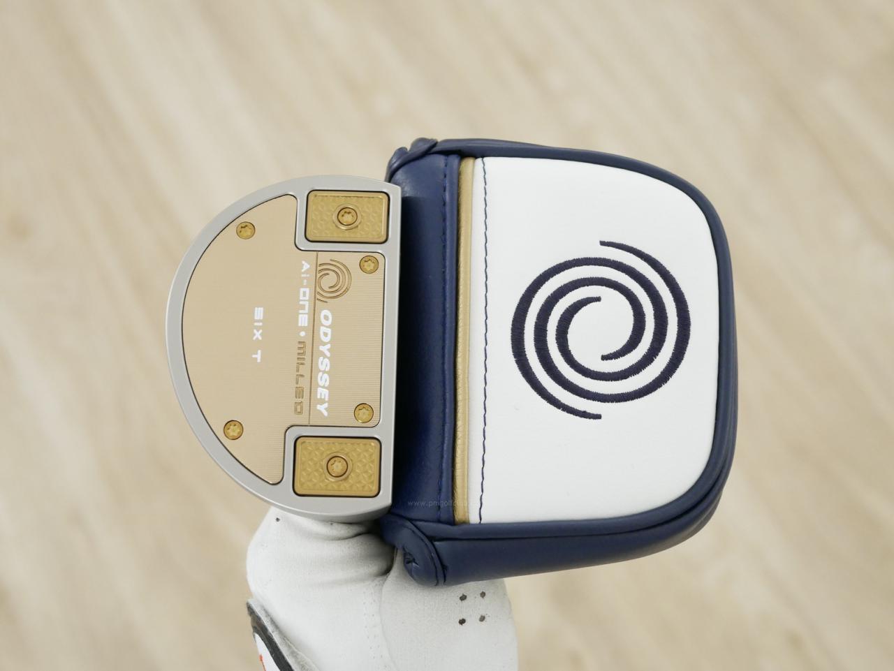 Putter : All : พัตเตอร์ Odyssey Ai-ONE Milled Silver SIX T (รุ่นท็อป ล่าสุด ออกปี 2024) ก้าน Stroke LAB 90 ยาว 34 นิ้ว