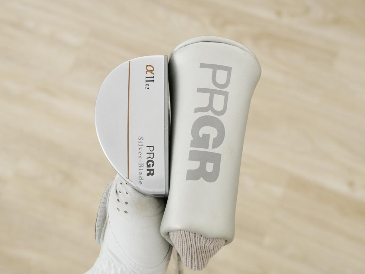Putter : All : พัตเตอร์ PRGR Silver-Blade a II 02 (Mallet) ยาว 34 นิ้ว