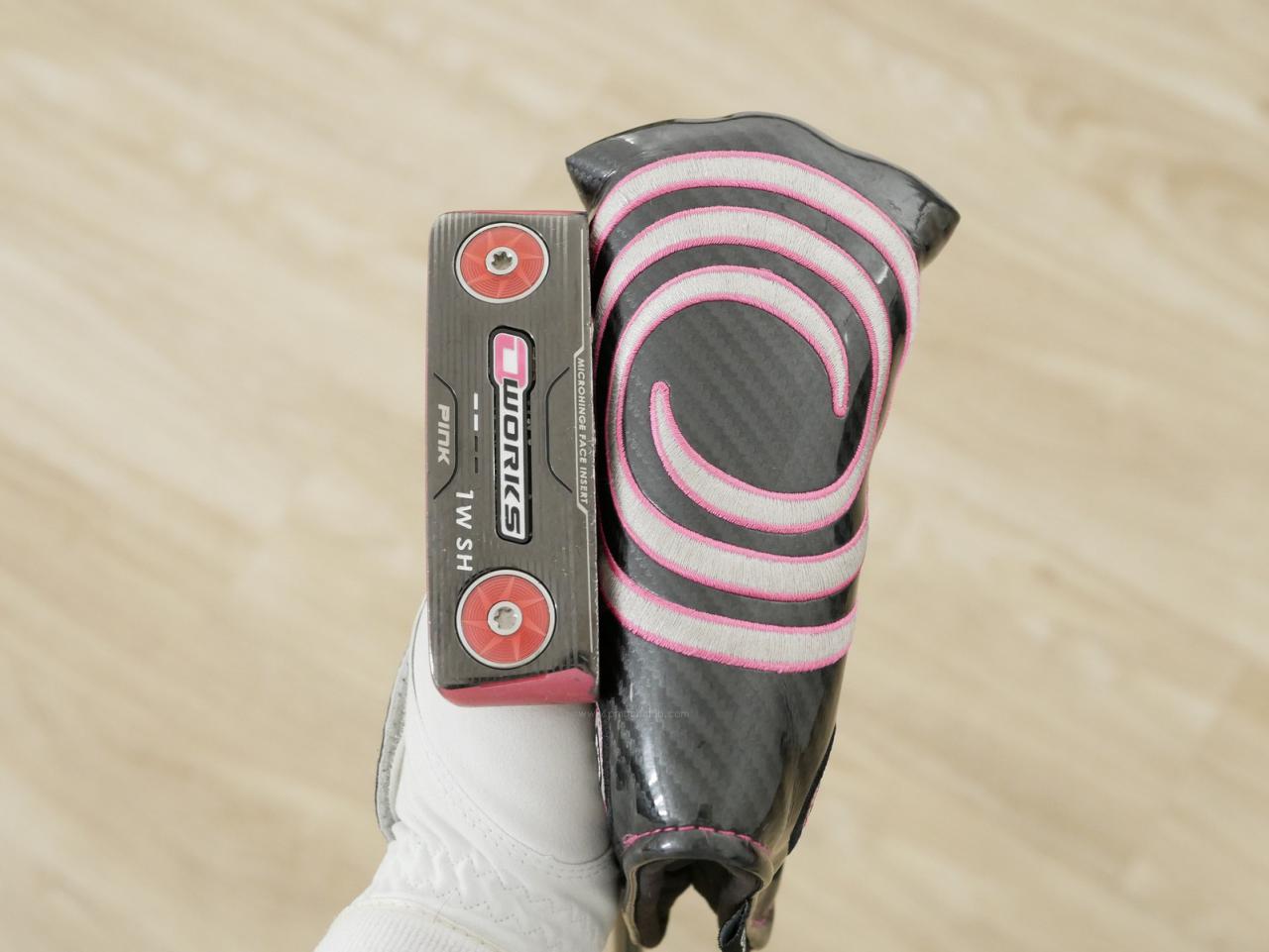 Putter : All : พัตเตอร์ Odyssey O-Works Pink 1W SH ยาว 34 นิ้ว
