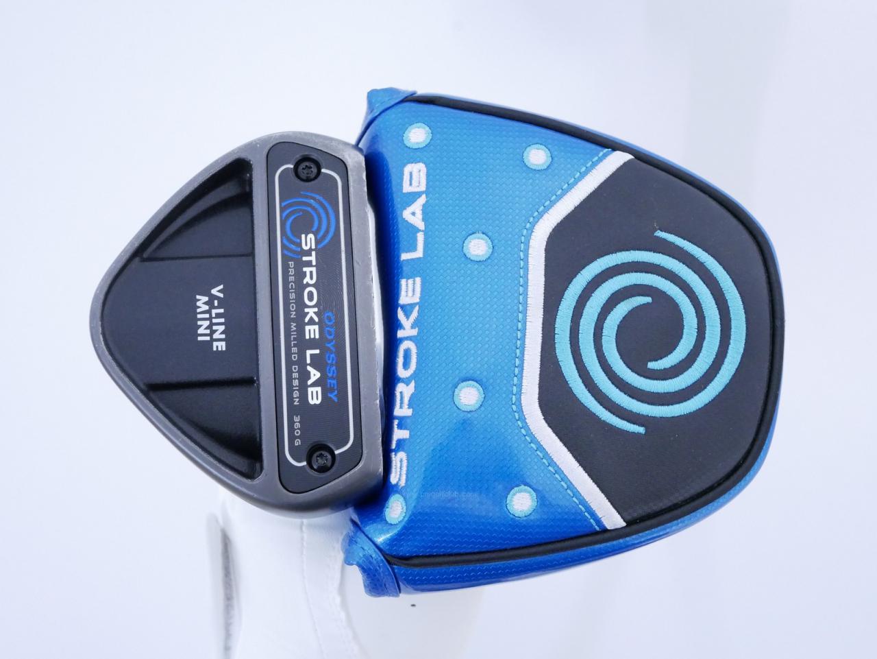 Putter : All : พัตเตอร์ Odyssey Stroke LAB V-LINE MINI 360g ยาว 34 นิ้ว