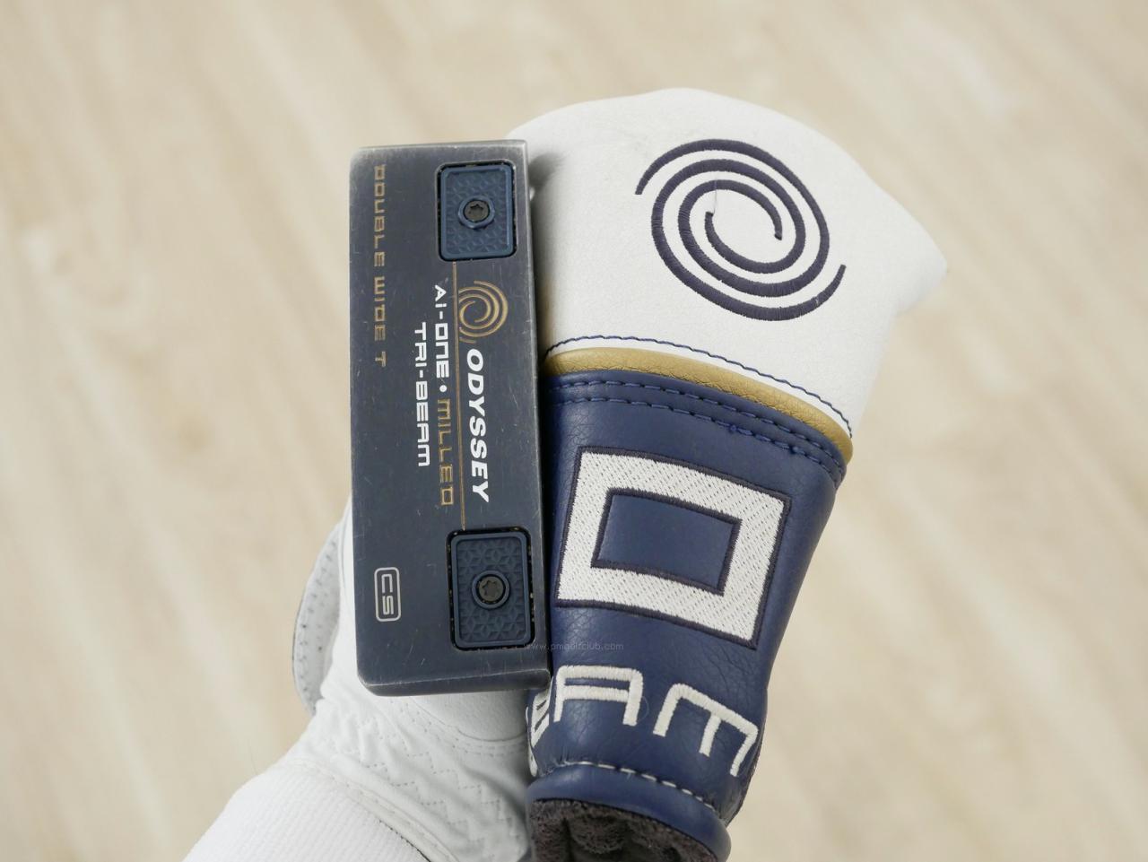 Putter : All : พัตเตอร์ Odyssey Ai-ONE Milled TRI BEAM DOUBLE WIDE T (รุ่นท็อป ล่าสุด ออกปี 2024) ยาว 34 นิ้ว