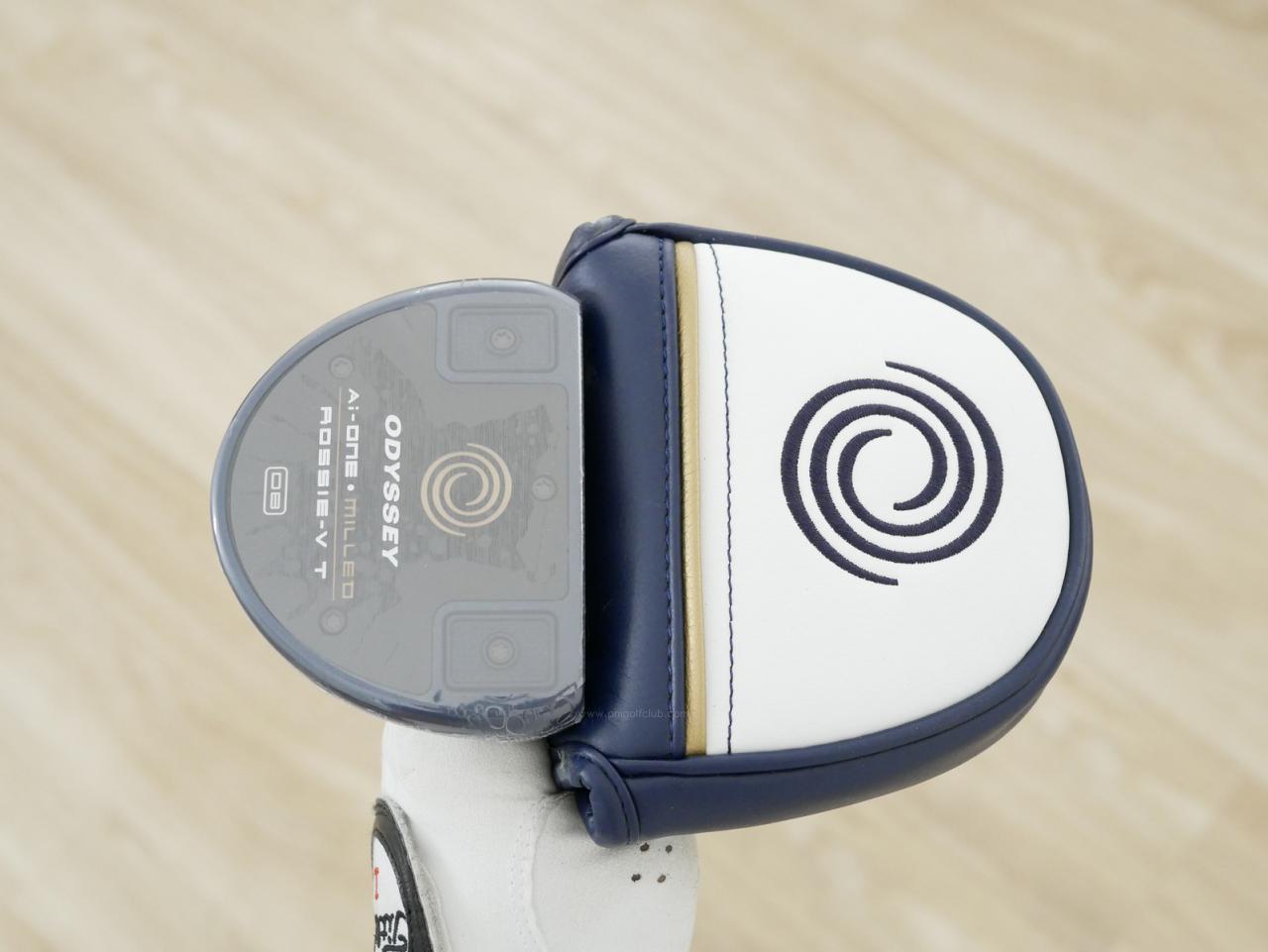 Putter : All : **ของใหม่ ยังไม่แกะพลาสติก** พัตเตอร์ Odyssey Ai-ONE Milled ROSSIE-V T DB (รุ่นท็อป ออกปี 2024) ก้าน Stroke LAB 90 ยาว 34 นิ้ว
