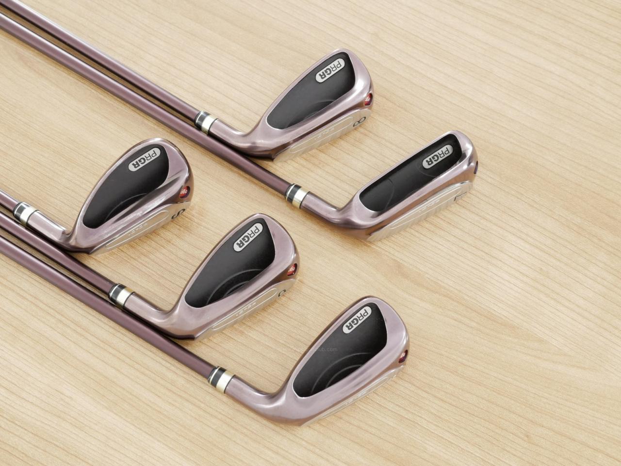 Lady club : All : ชุดเหล็กกระเทย PRGR Egg PC-01 มีเหล็ก 7-Pw,Sw (5 ชิ้น) ก้านกราไฟต์ Flex L (M-30)