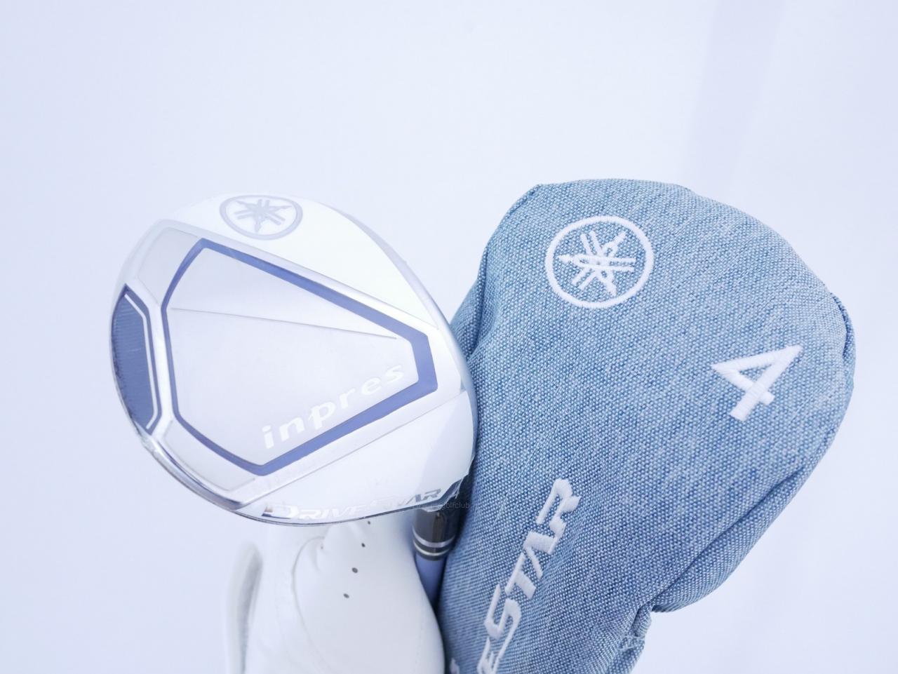 Lady club : All : **ของใหม่ ยังไม่แกะพลาสติก** หัวไม้ 4 Yamaha Inpres DriveStar (รุ่นปี 2023 ตีไกลมากๆ) Loft 17.5 ก้าน Mitsubishi VANQUISH 4 Flex L