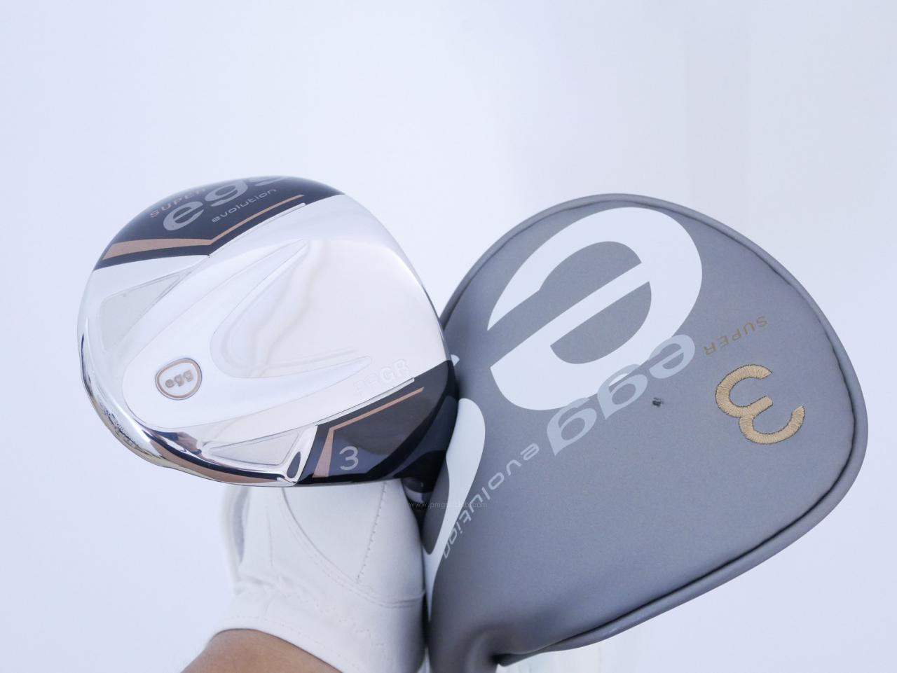 Lady club : All : หัวไม้ 3 PRGR Super EGG Evolution (ออกปี 2024 หน้าเด้งเกินกฏ ตีไกลมาก) Loft 16 Flex L (M-30)