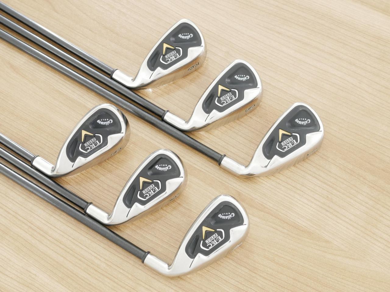 Lady club : All : ชุดเหล็ก Callaway ERC Fusion มีเหล็ก 7-Pw,Aw,Sw (6 ชิ้น) ก้านกราไฟต์ Flex L