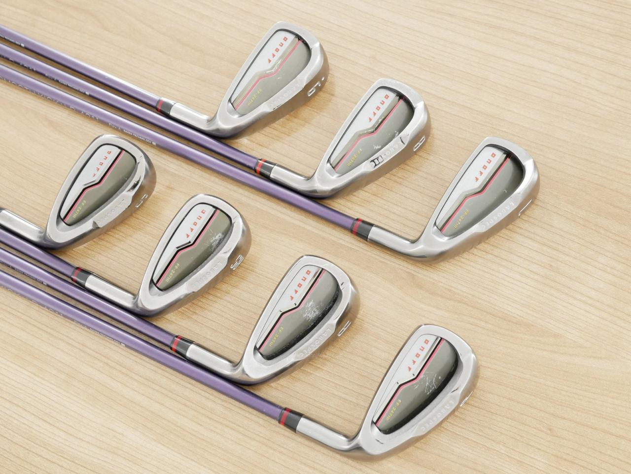 Lady club : All : ชุดเหล็ก Daiwa Labospec FF-247III (หน้าเด้งสุดๆ ตีไกลสุดๆๆๆๆ เหล็ก 7 Loft 25) มีเหล็ก 7-Pw,Aw,As,Sw (7 ชิ้น) ก้านกราไฟต์ Flex A (Lady)