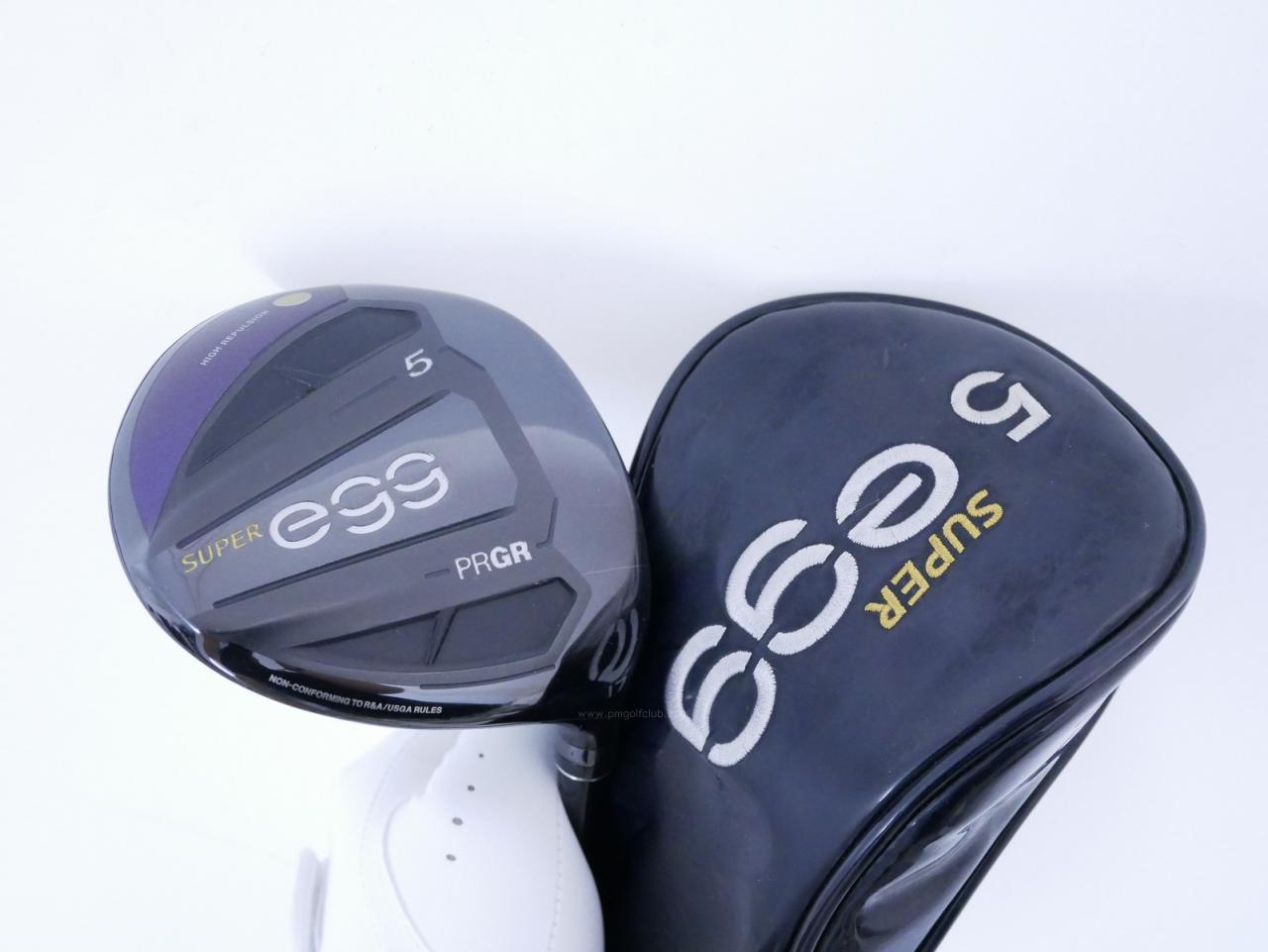 Lady club : All : หัวไม้ 5 PRGR Super Egg (รุ่นปี 2021 หน้าเด้งเกินกฏ COR 0.84 หายากมาก) Loft 17 ก้าน M-30 Flex L