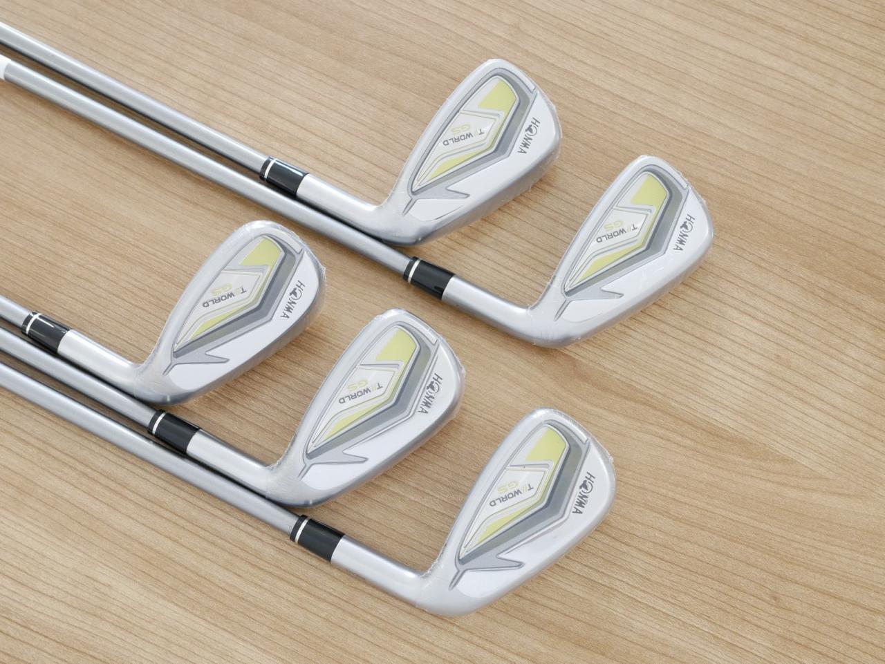 Lady club : All : **ของใหม่ ยังไม่แกะพลาสติก** ชุดเหล็ก Honma Tour World GS (ออกปี 2021 ใบใหญ่ ตีง่าย ไกล) มีเหล็ก 7-10,Sw (5 ชิ้น) ก้านกราไฟต์ Honma Speedtuned 42 Flex L