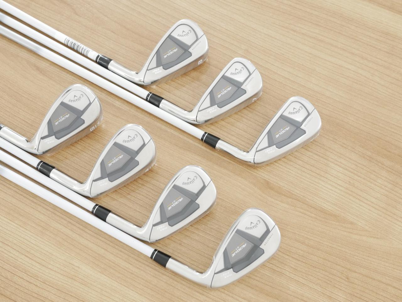 Lady club : All : **ของใหม่ ยังไม่แกะพลาสติก** ชุดเหล็ก Callaway Rogue ST Max Fast (ออกปี 2022 ตีง่ายที่สุด ไกลสุดของ Callaway) มีเหล็ก 6-Pw,Aw,Sw (7 ชิ้น) ก้านกราไฟต์ Mitsubishi ELDIO 40 Flex L