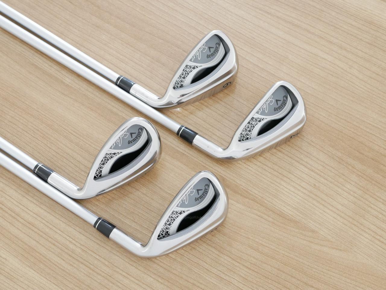 Lady club : All : ชุดเหล็ก Callaway Solaire (ใบใหญ่ ตีง่ายมาก) มีเหล็ก 7,9,Pw,Sw (4 ชิ้น) ก้านกราไฟต์ Flex L