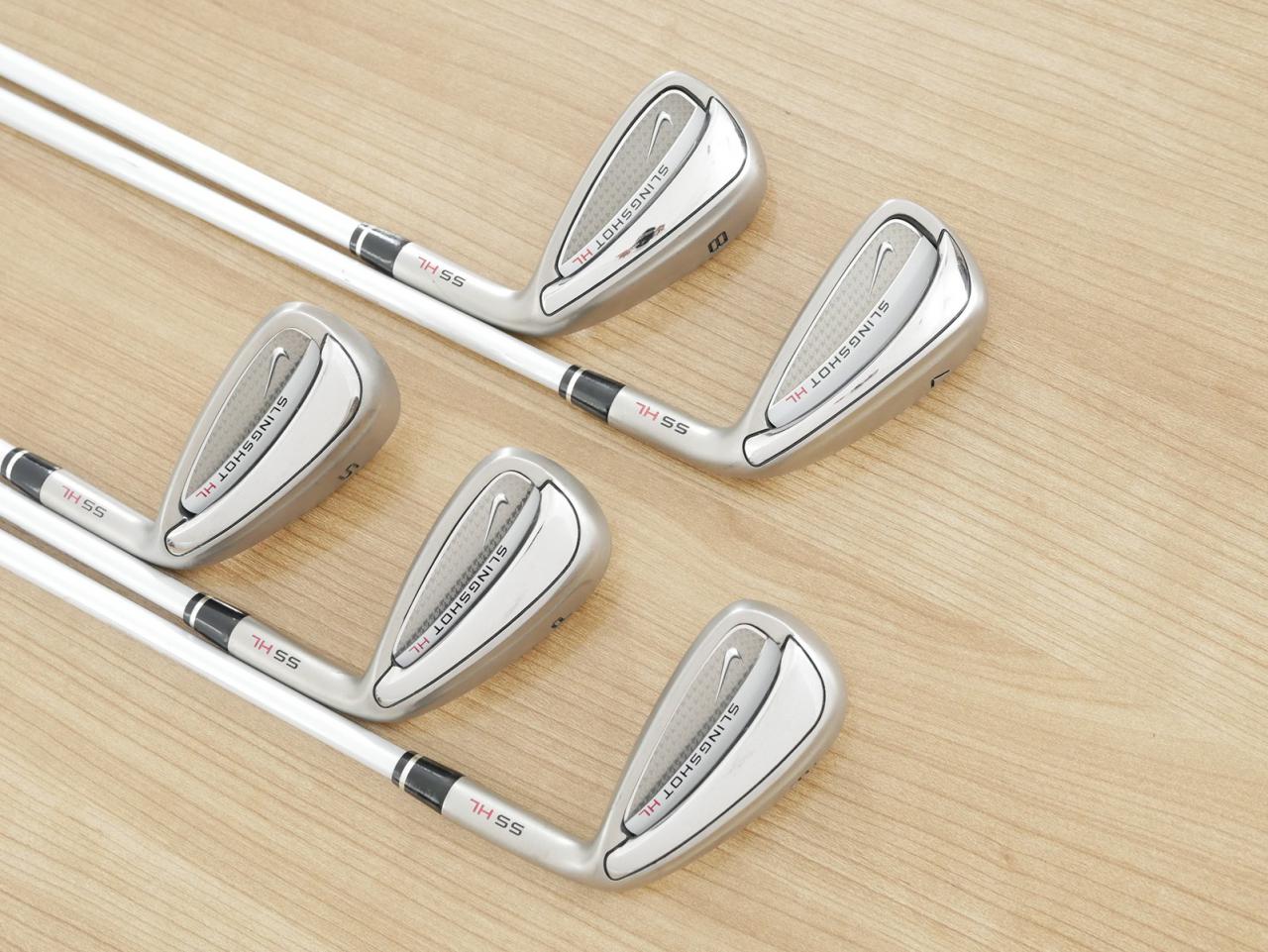 Lady club : All : ชุดเหล็ก Nike Slingshot HL (ใบใหญ่ ตีง่าย) มีเหล็ก 7-Pw,Sw (5 ชิ้น) ก้านกราไฟต์ Flex L