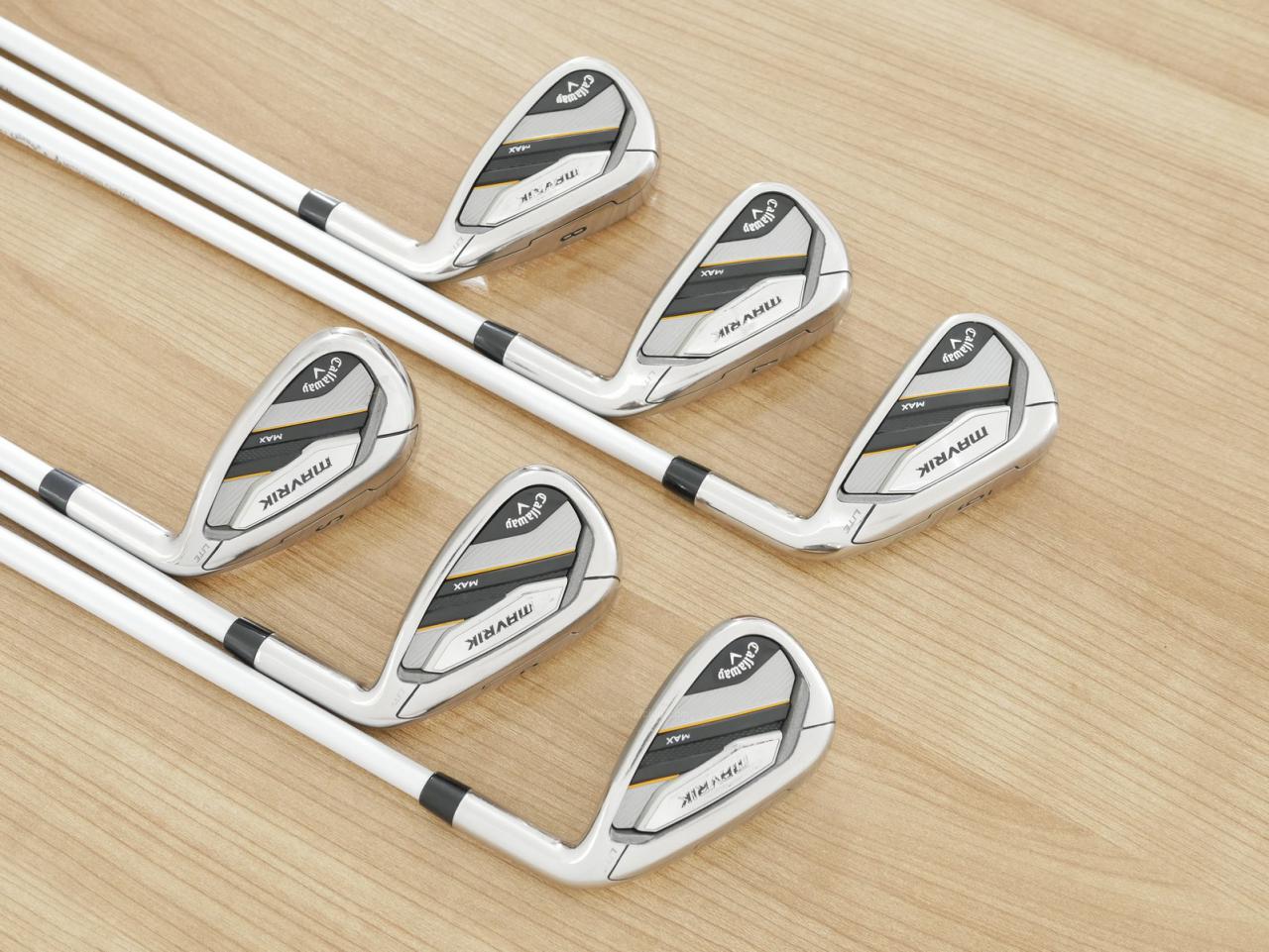 Lady club : All : ชุดเหล็ก Callaway Mavrik MAX Lite (ออกปี 2020 ตีง่าย ไกลมากๆ) มีเหล็ก 6-Pw,Sw (6 ชิ้น) ก้านกราไฟต์ Mitsubishi Diamana 40 Flex L