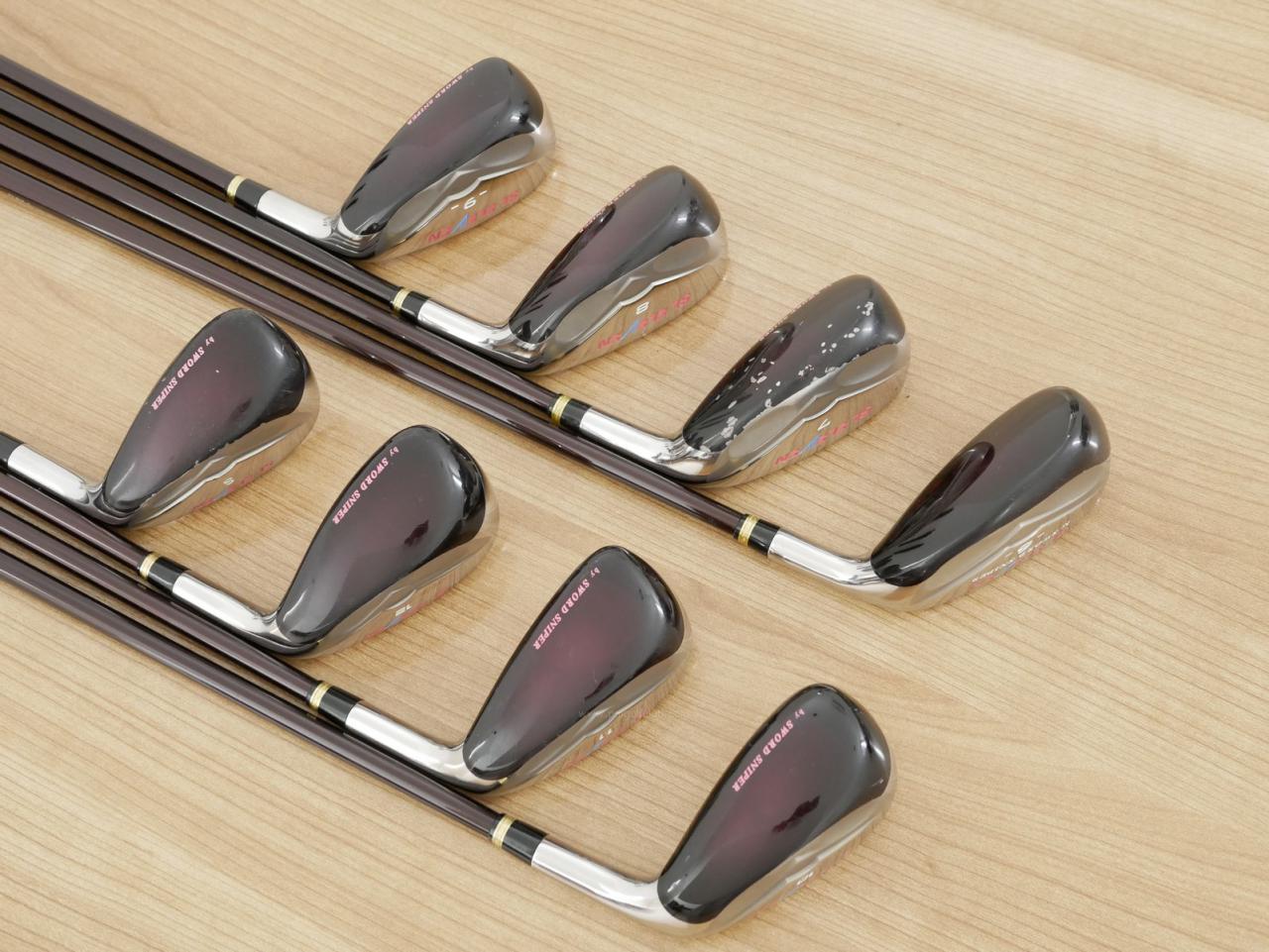 Lady club : All : ชุดเหล็กกระเทย Katana Sword SL-Eleven มีเหล็ก 6-12,Sw (8 ชิ้น เทียบเท่า 5-Pw,Aw,Sw) ก้านกราไฟต์ Flex L