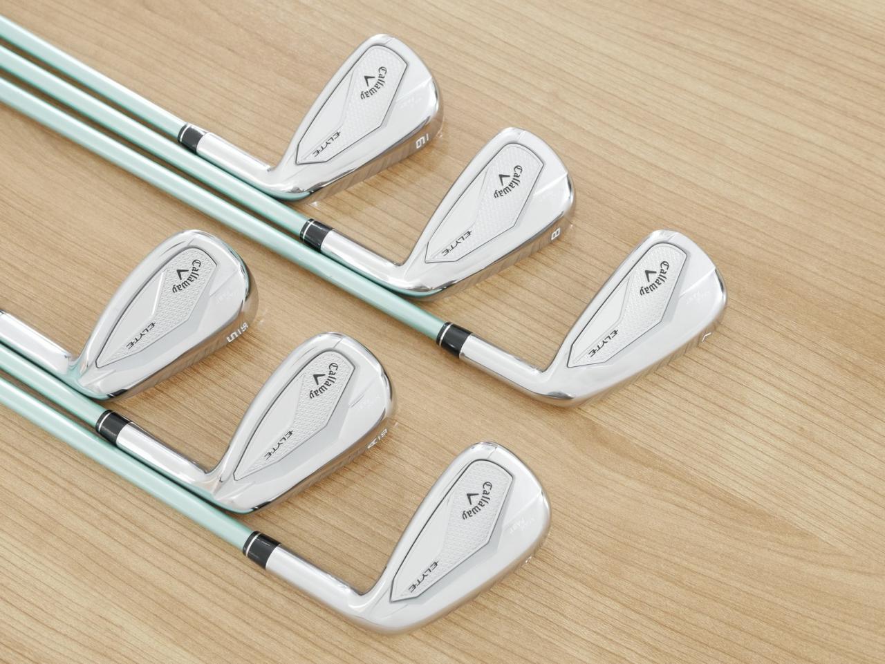 Lady club : All : ชุดเหล็ก Callaway ELYTE Max Fast (ออกปี 2025 ตีง่ายมาก ไกล Japan Spec.) มีเหล็ก 7-Pw,Aw,Sw (6 ชิ้น) ก้านกราไฟต์ UST Mamiya LINQ 40 Flex A (Lady)
