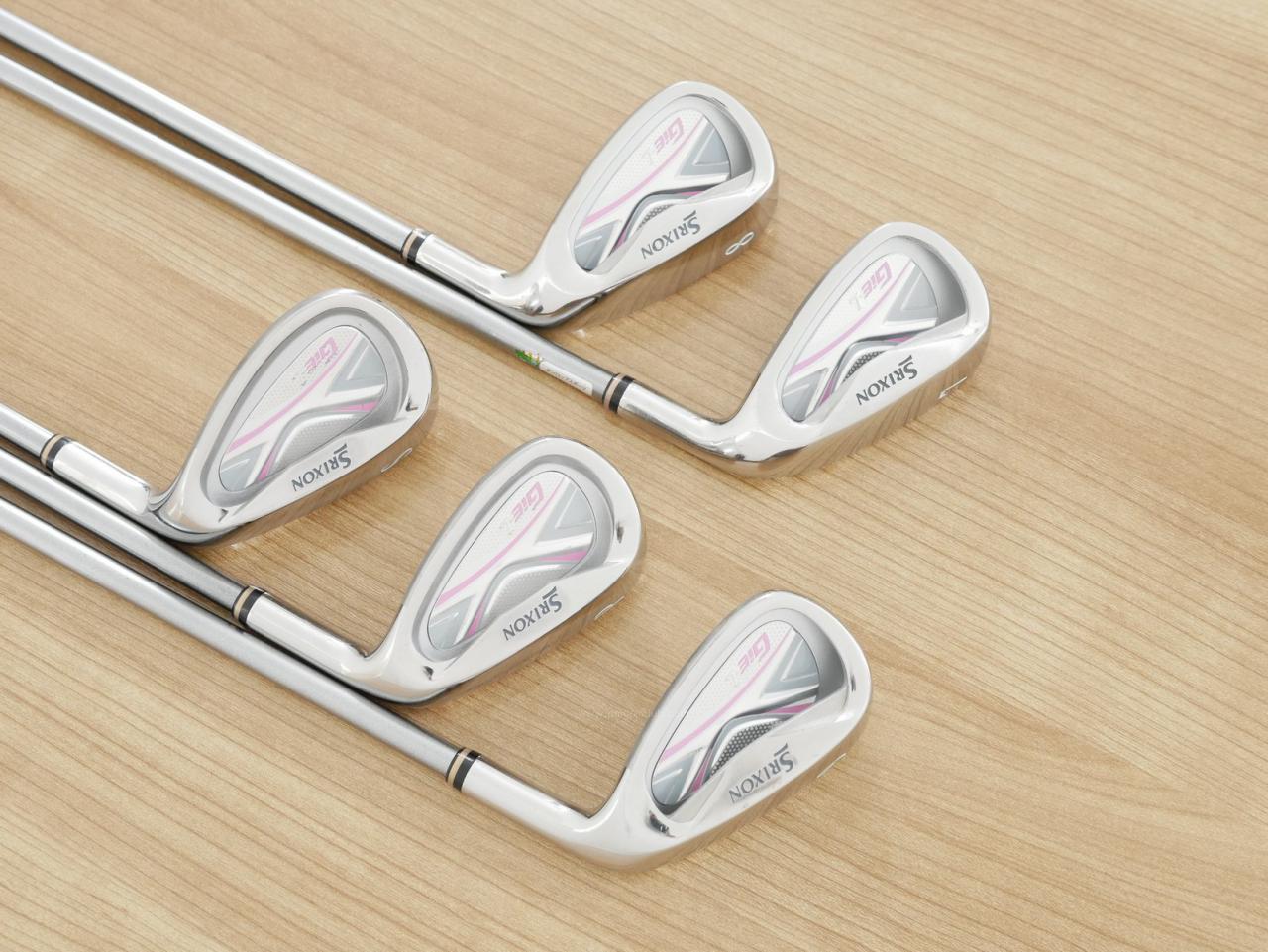 Lady club : All : ชุดเหล็ก Srixon GIE (ใบใหญ่ ตีง่าย) มีเหล็ก 7-Pw,Sw (5 ชิ้น) ก้านกราไฟต์ Flex L