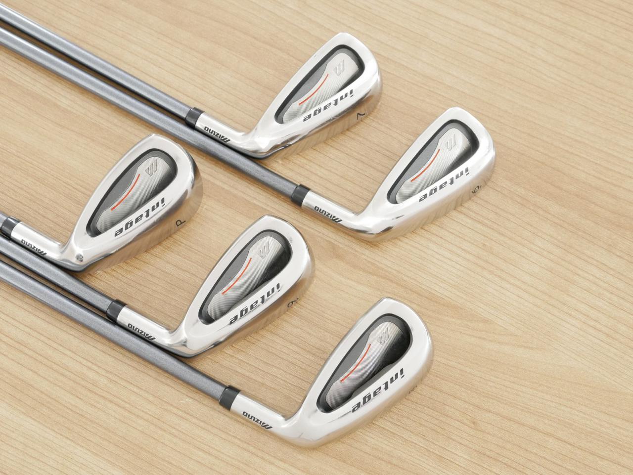 Lady club : All : ชุดเหล็ก Mizuno Intage Titanium (รุ่นท๊อป ใบใหญ่ ตีไกลมาก) มีเหล็ก 6-Pw (5 ชิ้น) ก้านกราไฟต์ Flex L