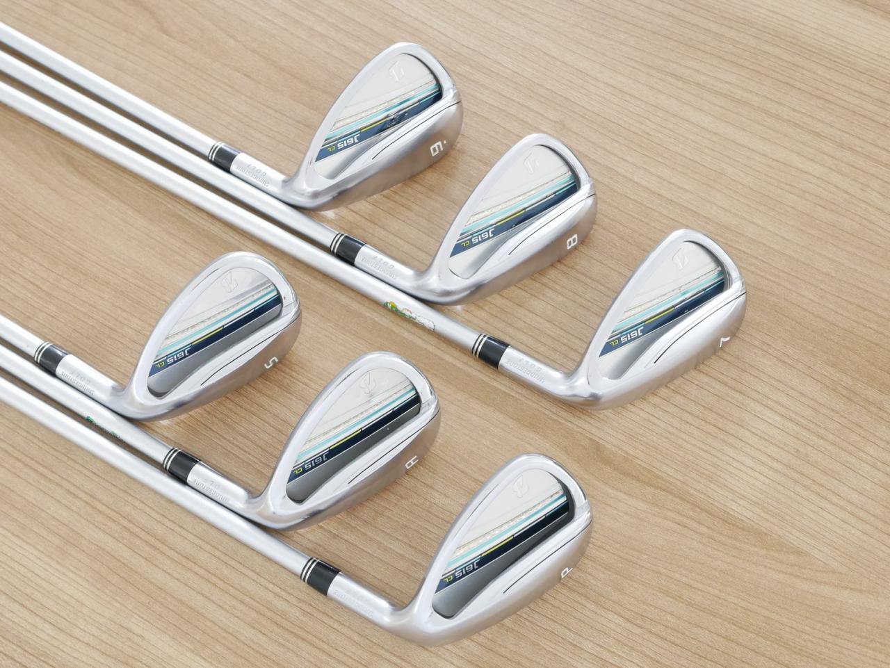 Lady club : All : ชุดเหล็ก Bridgestone J615 CL (ใบใหญ่ ตีง่ายมาก) มีเหล็ก 7-Pw,Aw,Sw (6 ชิ้น) ก้านกราไฟต์ Flex L