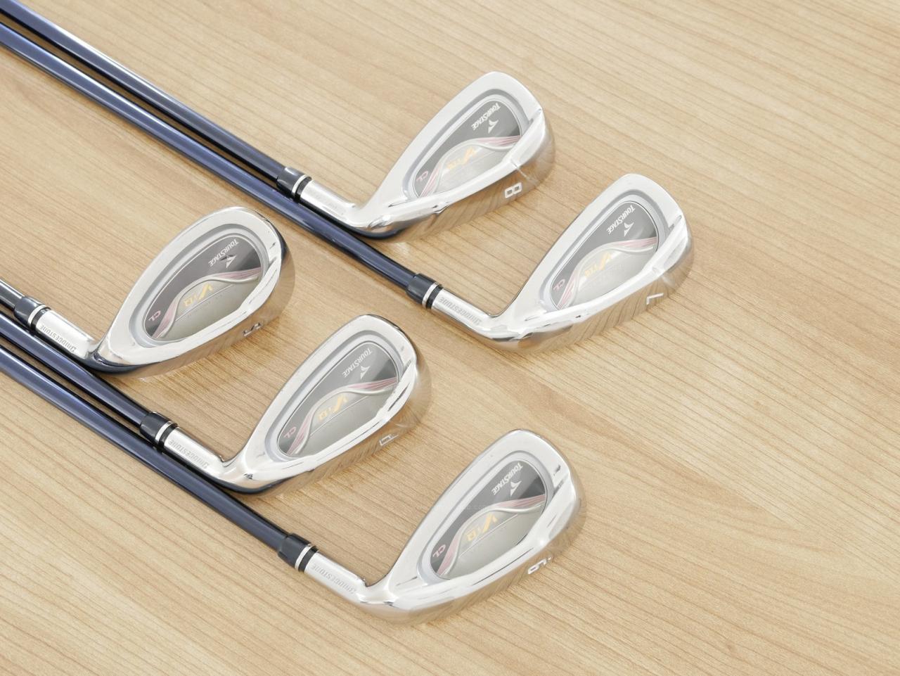 Lady club : All : ชุดเหล็ก Tourstage VIQ CL มีเหล็ก 7-Pw,Sw (5 ชิ้น) ก้านกราไฟต์ Flex L