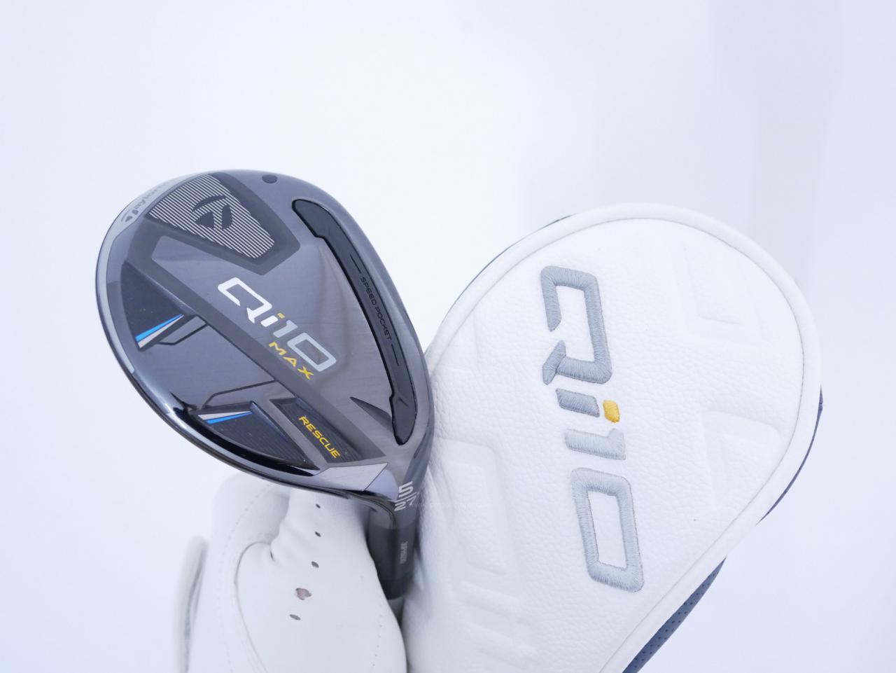 Lady club : All : ไม้กระเทย Taylormade Qi10 MAX Rescue (ออกปี 2024) Loft 27 ก้าน Mitsubishi ELDIO TM40 Flex A (Lady)