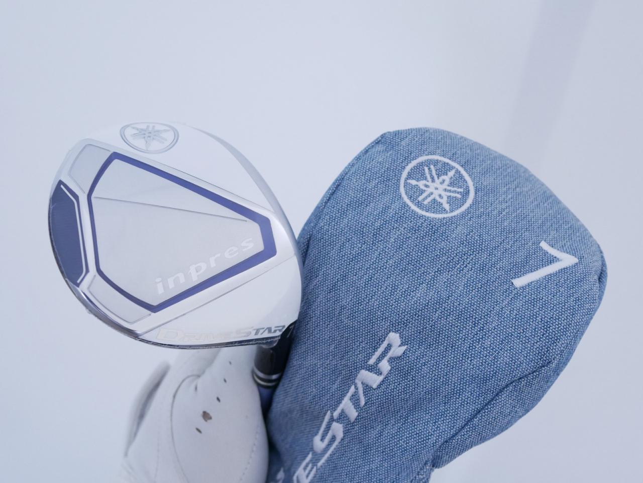 Lady club : All : **ของใหม่ ยังไม่แกะพลาสติก** หัวไม้ 7 Yamaha Inpres DriveStar (รุ่นปี 2023 ตีไกลมากๆ) Loft 23 ก้าน Mitsubishi VANQUISH 4 Flex L