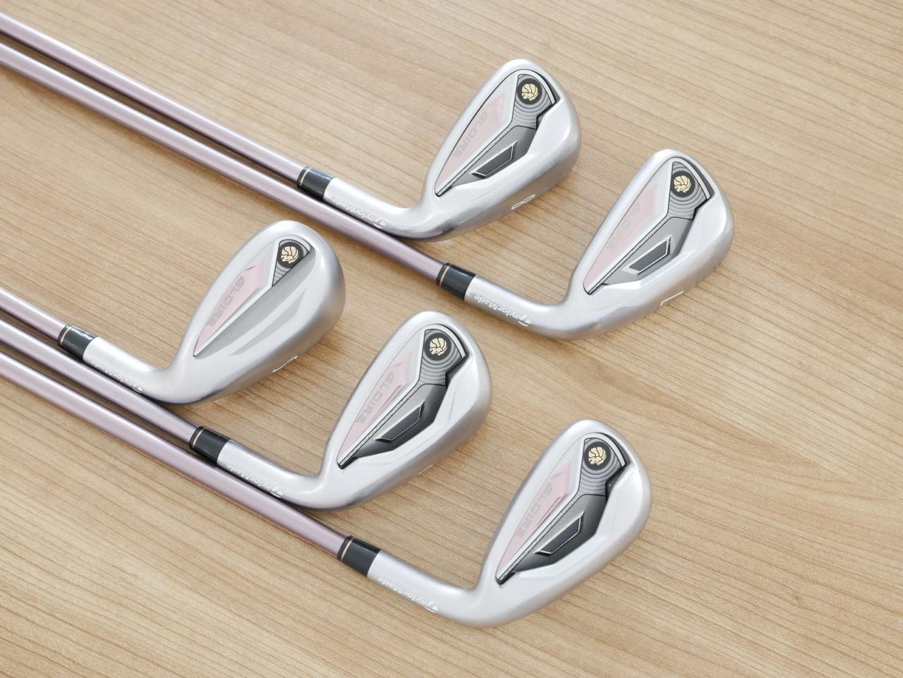 Lady club : All : ชุดเหล็ก Taylormade Gloire (รุ่นท๊อปสุด Japan Spec. ใบใหญ่ ตีง่าย ไกล) มีเหล็ก 7-Pw,Sw (5 ชิ้น) ก้านกราไฟต์ Flex L