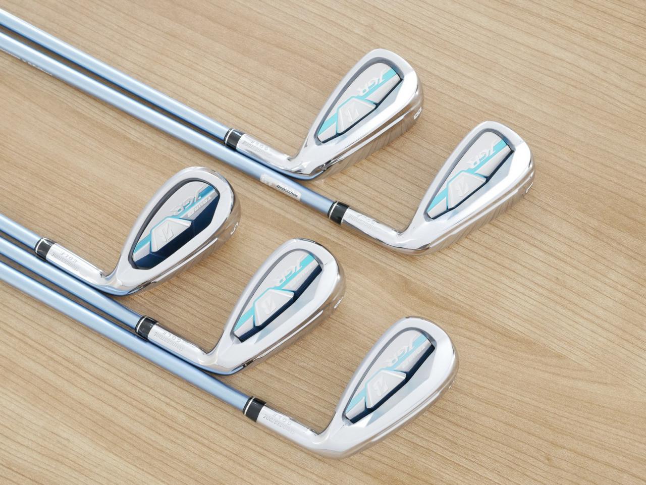 Lady club : All : Bridgestone JGR Hybrid Forged Iron มีเหล็ก 7-Pw,Sw (5 ชิ้น เหล็ก 7 ตีไกลเกินเหล็ก 6 รุ่นอื่น) ก้านกราไฟต์ Fujikura Air Speeder Flex L
