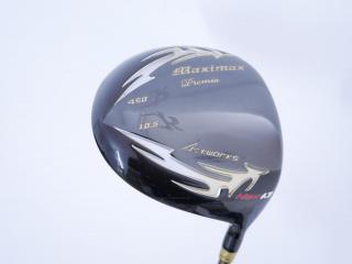 driver : Works Golf Maximax Premia MAX 1.7 (หน้าเด้งสุดๆ บางเพียง 1.7 มิล) Loft 10.5 ก้าน Mitsubishi HISHO Premia Flex R
