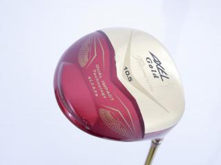 driver : ไดรเวอร์ Tsuruya AXEL Gold Premium IV (รุ่นปี 2021 ตัวท๊อป หน้าเด้งสุดๆ COR 0.87 ของใหม่ 4 หมื่น) Loft 10.5 Flex S