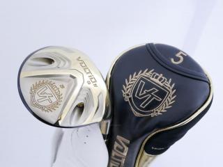 fairway_wood : หัวไม้ 5 Katana Voltio IV G Gold (ปี 2016 มี Offset กันลูกบานออกขวา) Loft 18 ก้าน Tour AD 400 Voltio Flex R