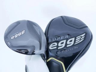 Fairway Wood : PRGR : หัวไม้ 3 PRGR Super Egg (หน้าเด้งเกินกฏ COR 0.84 ปี 2017 หายากมาก) Loft 16 ก้าน Mitsubishi Diamana x63 Flex S