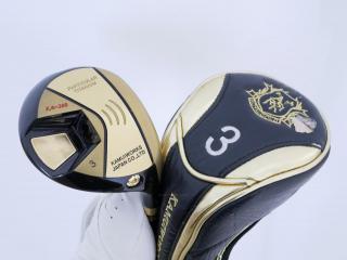 Fairway Wood : Kamui : หัวไม้ 3 Kamuiworks KM-300 (หน้าเด้ง มีสปริงข้างใน หายากมาก) Loft 15 สุดยอดก้าน Quadra Fire Express Light 45 Flex F1 (R)